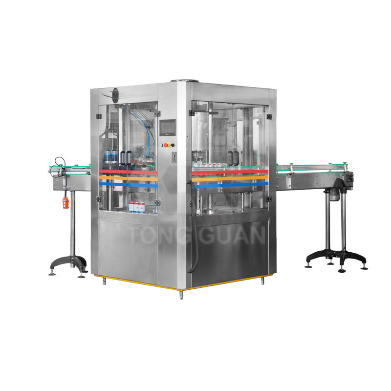 四头易拉罐封口机 4 heads can sealing machine